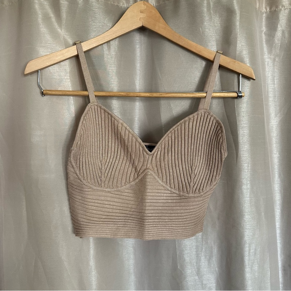 Tan shein top